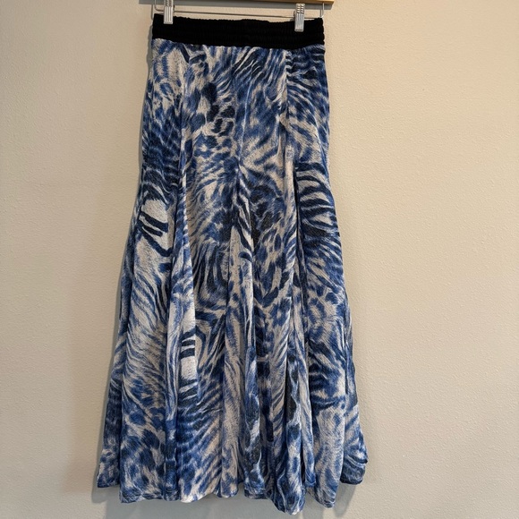 Lapis Skirt A-Line Maxi Boho Fairy Festival Animal Print M - Picture 2 of 9